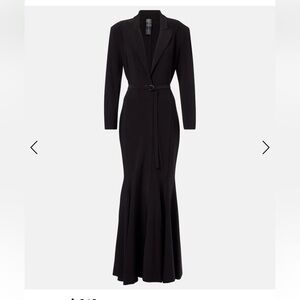 NWT NORMA KAMALI
FISHTAIL DRESS TO MIDCALF 
BLACK, MEDIUM / 8